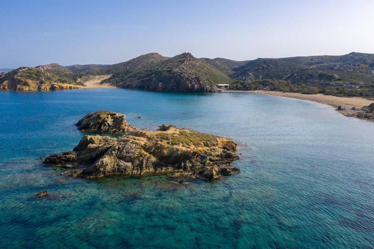 Authentic Cretan Stone Windmill Villa Sitia  Dış mekan fotoğraf