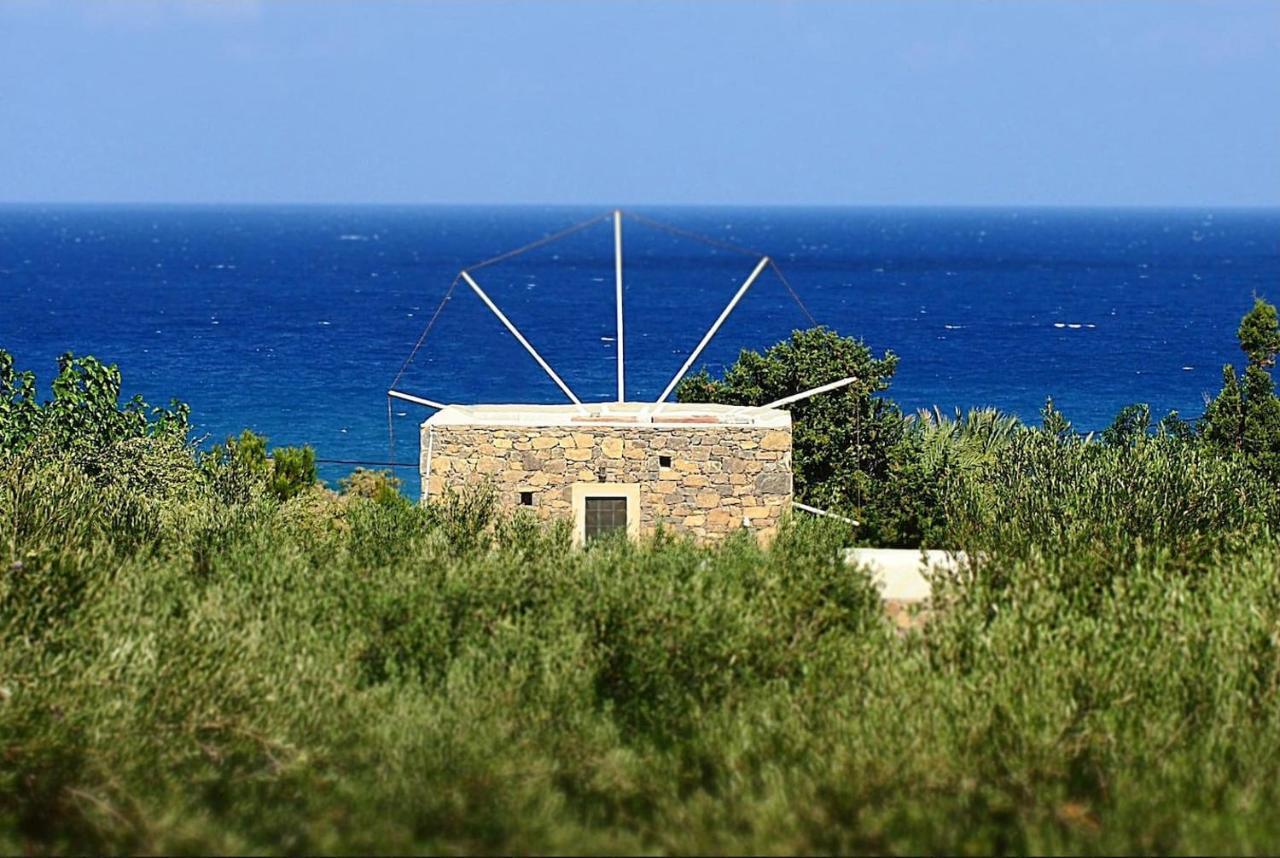 Authentic Cretan Stone Windmill Villa Sitia  Dış mekan fotoğraf